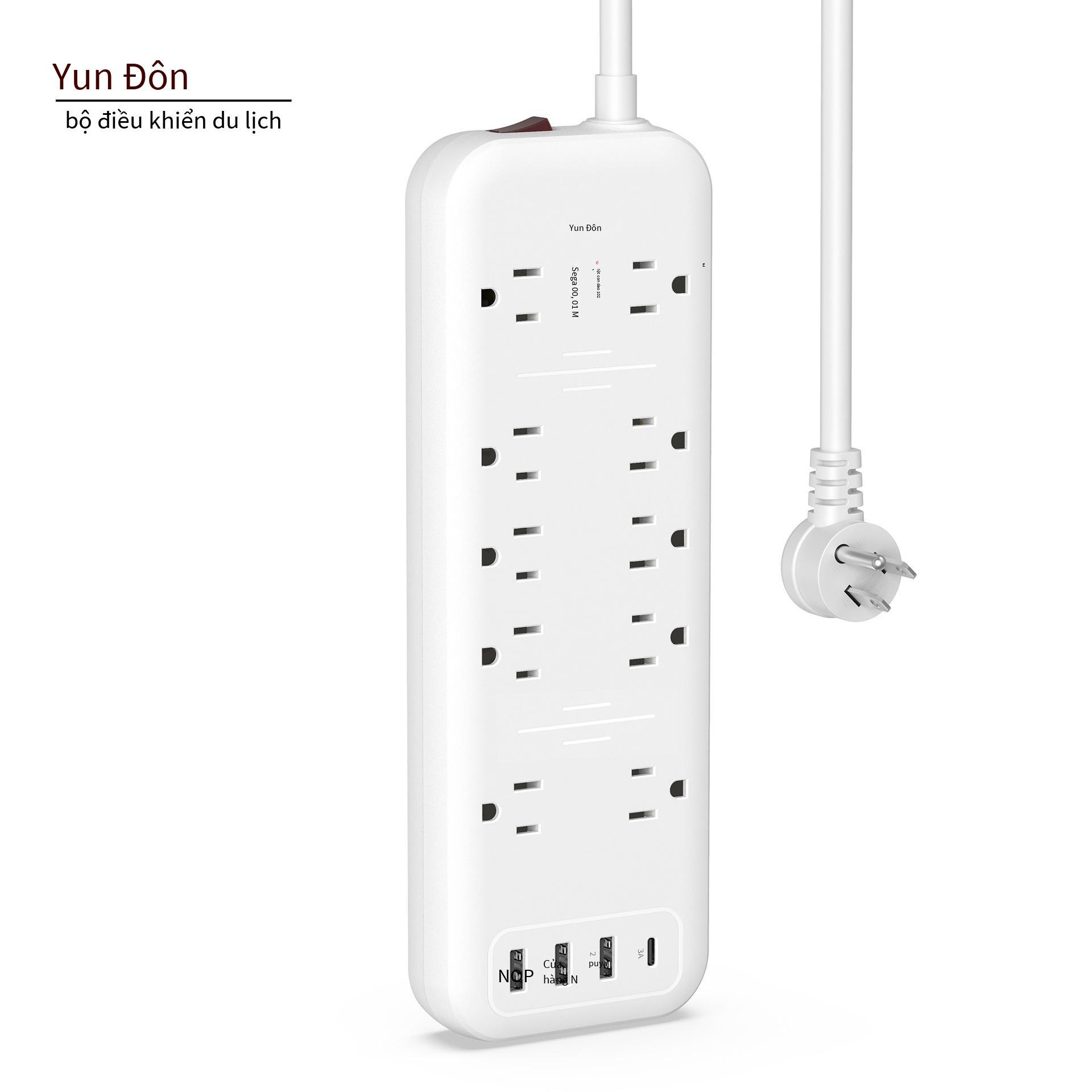 Giao hàng nhanh Mỹ mới cắm hộ gia đình USB công tắc ổ cắm điện chống sét đa năng bảng mạch cắm bảng
