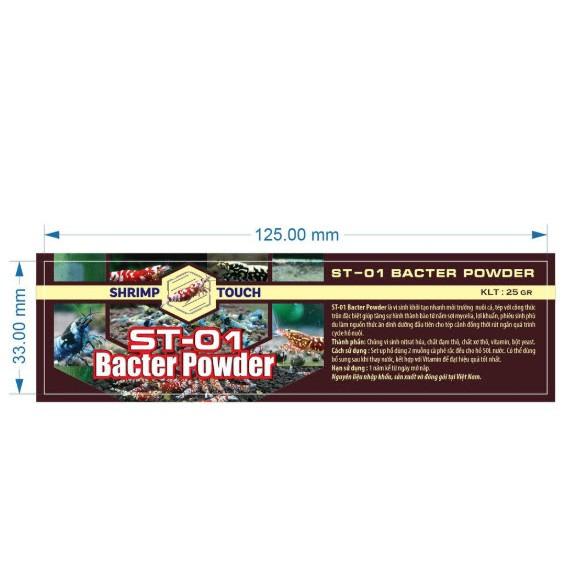Vi Sinh BACTER POWDER ST-01 Cho Tép Cảnh