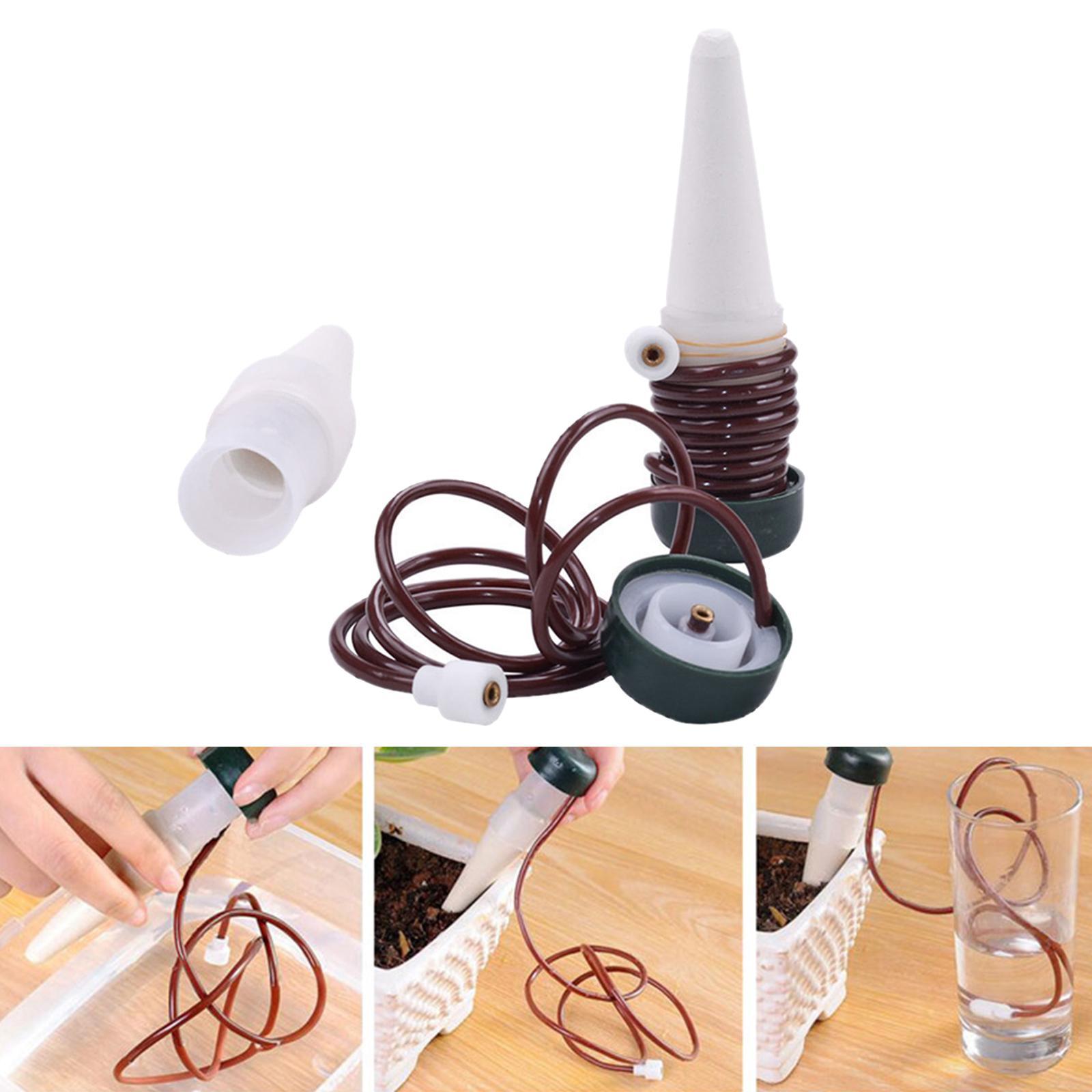 2x Plant Watering Stakes Automatic Drip Irrigation Garden Indoor Tool