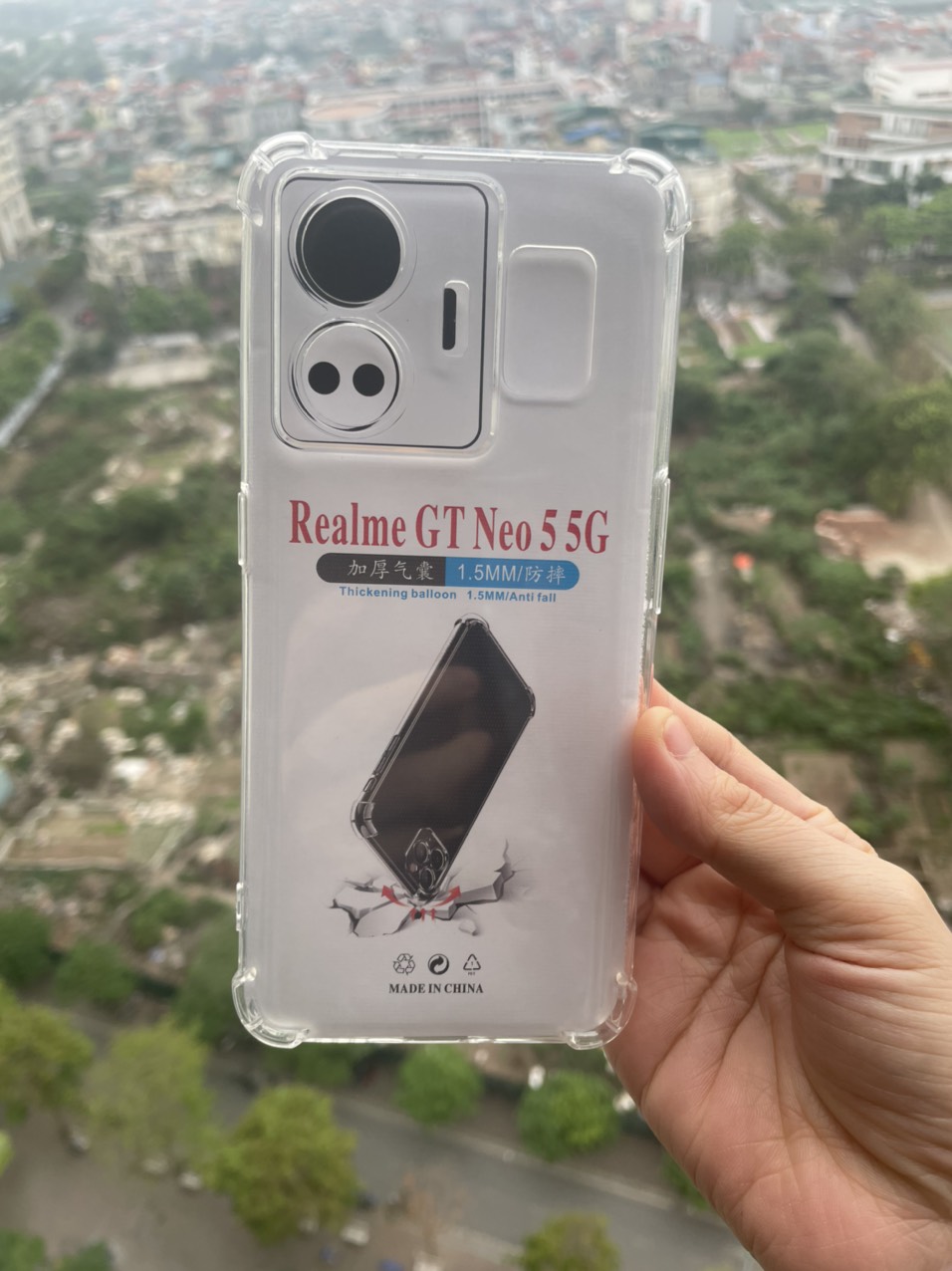Ốp Lưng dành cho Realme GT Neo 5 Dẻo Trong Suốt Chống Sốc 4 góc, khoét mắt Bảo Vệ Camera