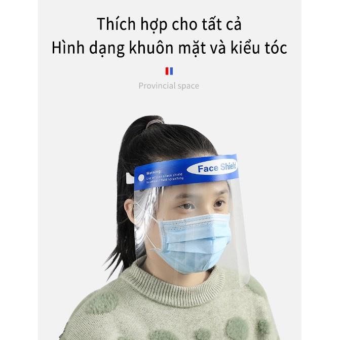 Kính Chống Giọt Bắn Face Shield Loại Tấm Che Mặt Phòng Dịch - CH Hương Thị Miễn Phí Vận Chuyển