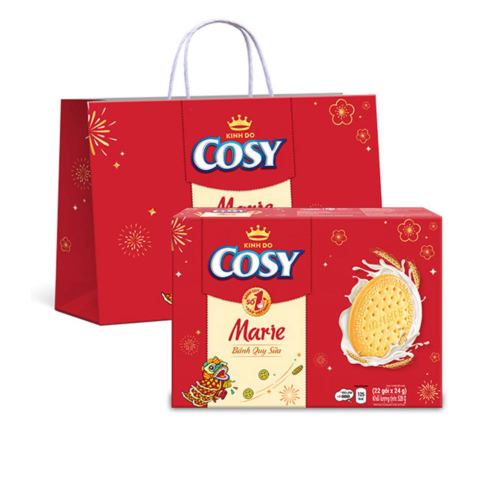 Bánh Quy Cosy Marie phiên bản Tết - Hộp Giấy 528g