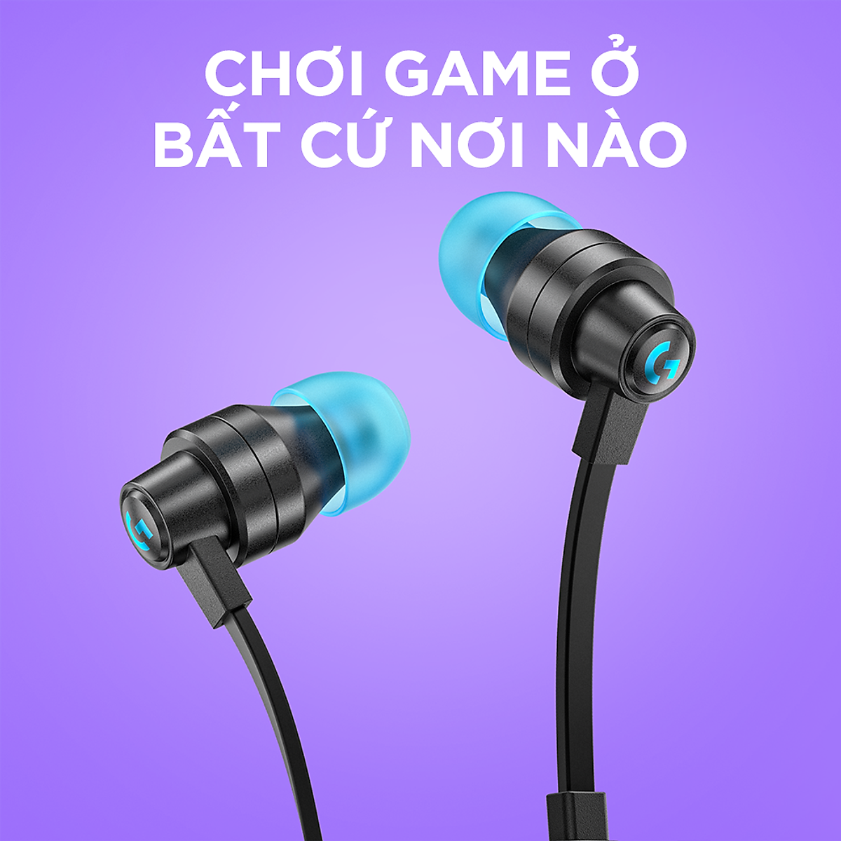 Tai nghe game in-ear Logitech G333 - màn loa động kép Dual Driver, độ bền cao, 3.5mm Aux, Mic và điều khiển trên dây -Hàng Chính Hãng