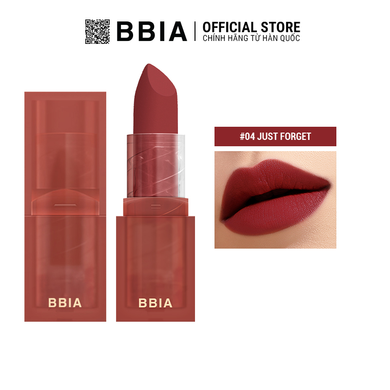 Son Lì Bbia Last Powder Lipstick 3.5G 6 Màu - 04 Just Forget - Đỏ Nâu