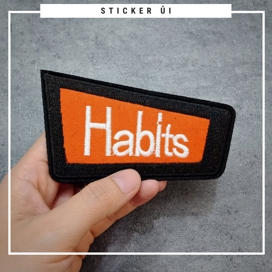 Phụ kiện trang trí áo thun tay lỡ unisex: Logo Sticker Patch Ủi Quần Áo, BALO, quần jogger chuẩn local brand streetstyle