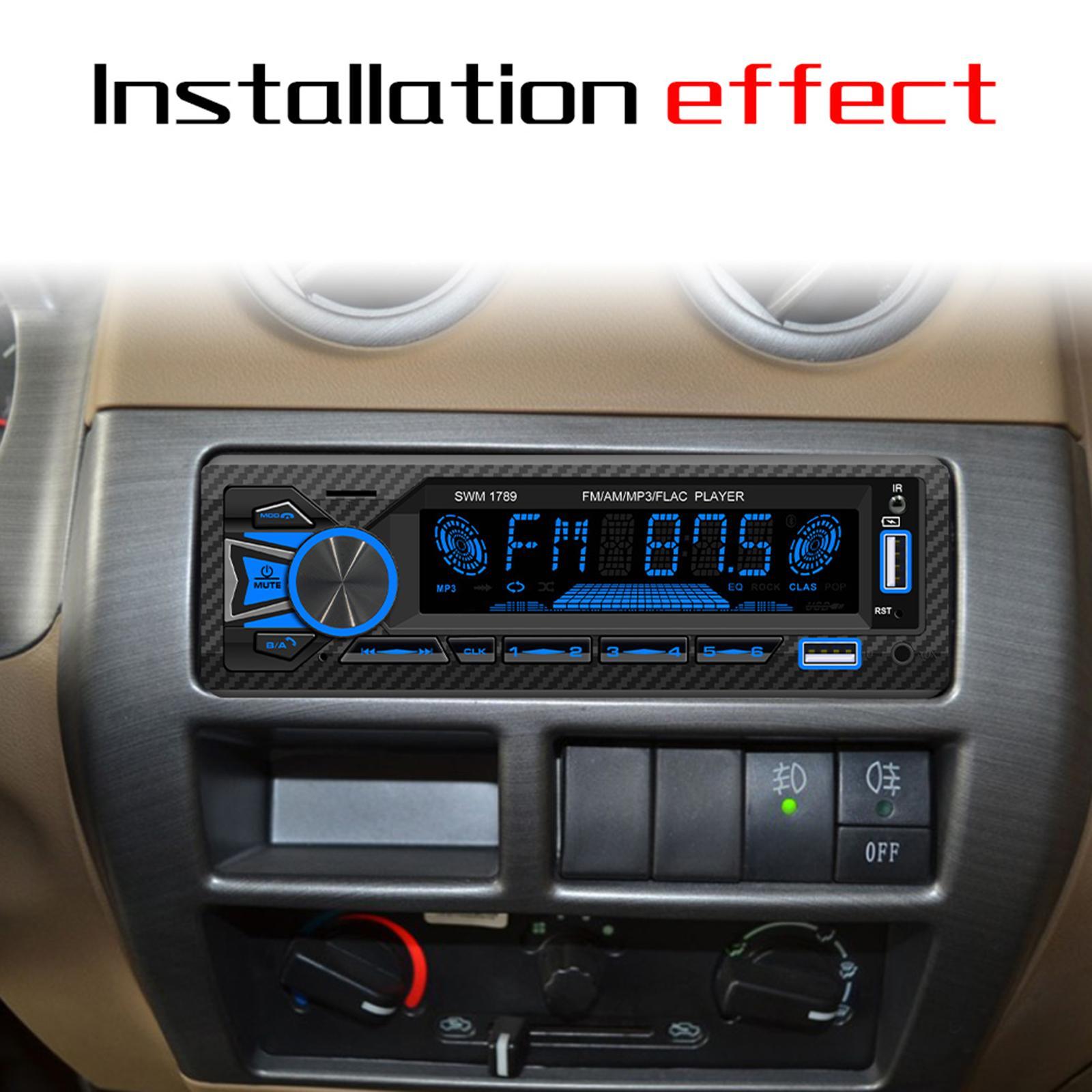 Car Stereo Receiver MP3 Player Mobile App Control AUX Input AM/FM Radio
