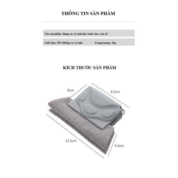 Dụng Cụ Vệ Sinh Khe Rãnh Cửa, Cửa Sổ và Các Khe Rãnh