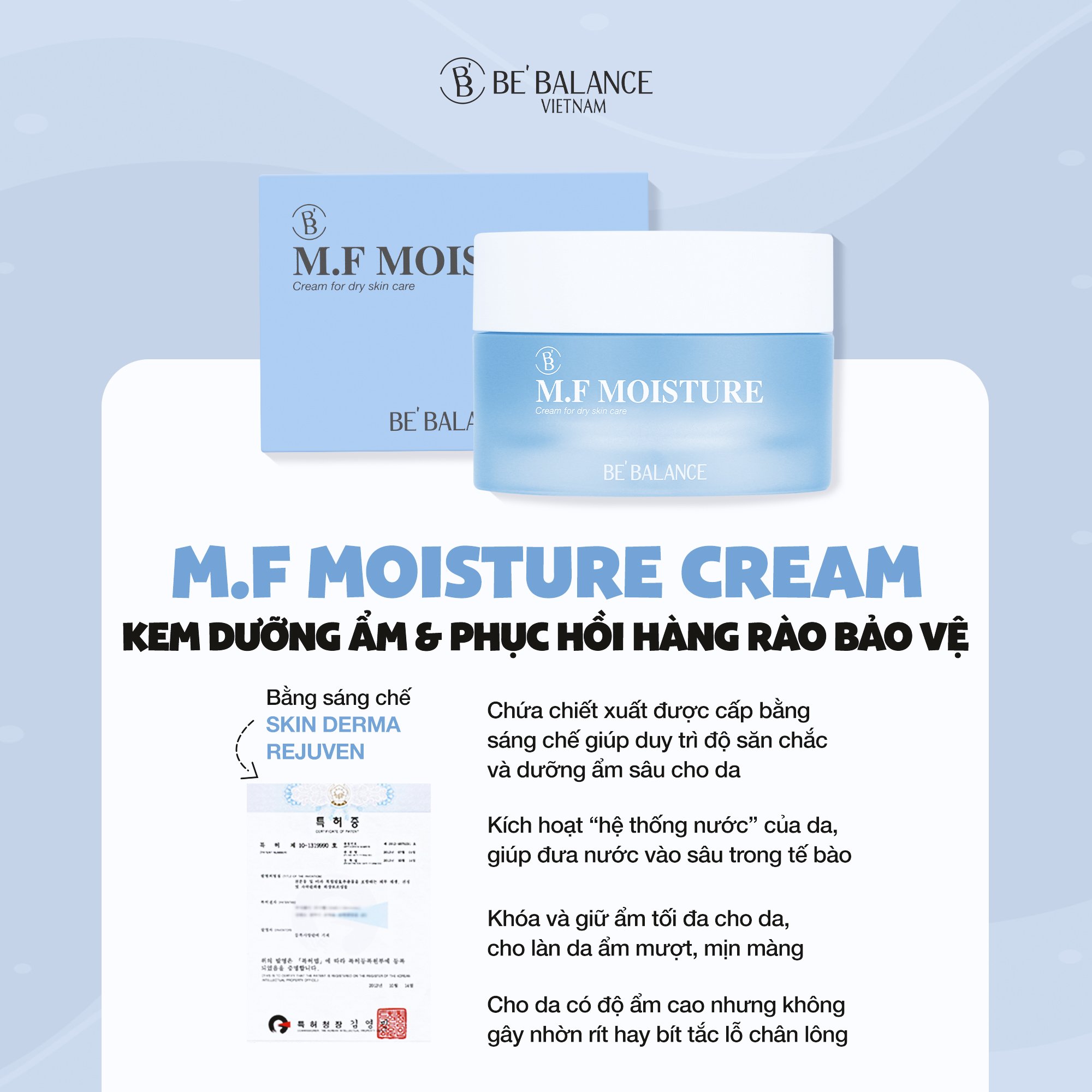 Kem dưỡng BEBALANCE MF Moisture Cream 50ml