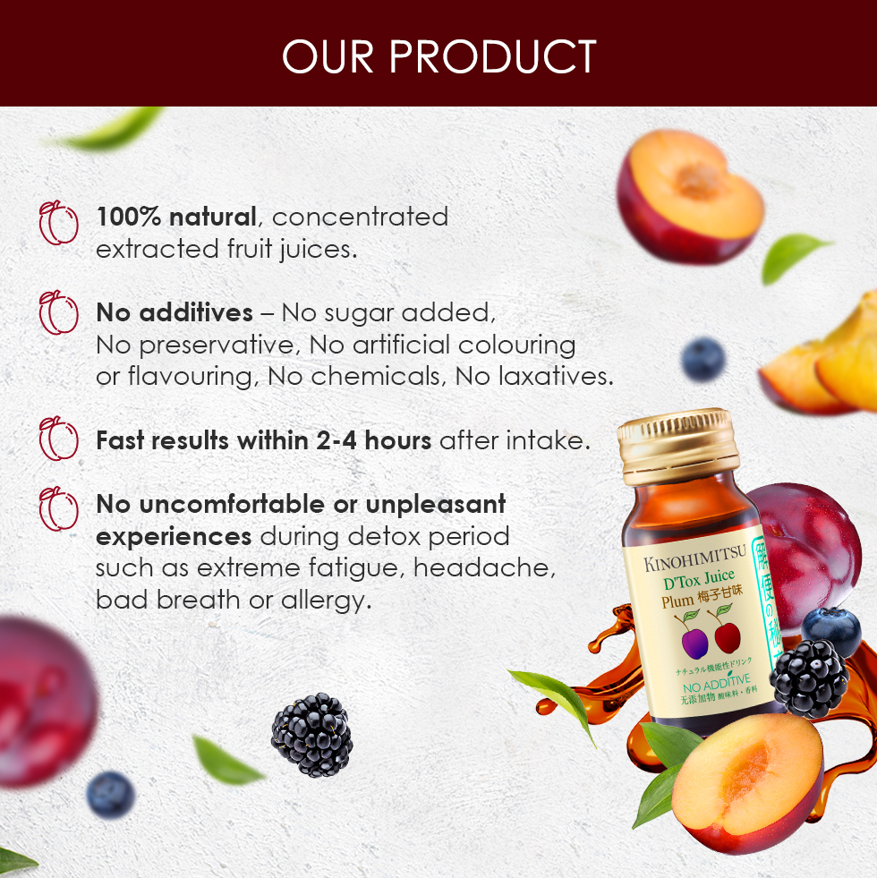Nước Uống Thanh Lọc Cơ Thể Kinohimitsu D' Tox Plum Juice