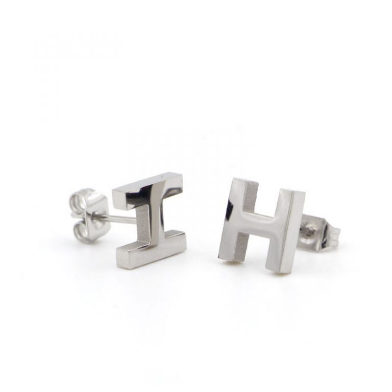 Bông Tai Chữ H Titan Ko Han Rỉ TT 3833
