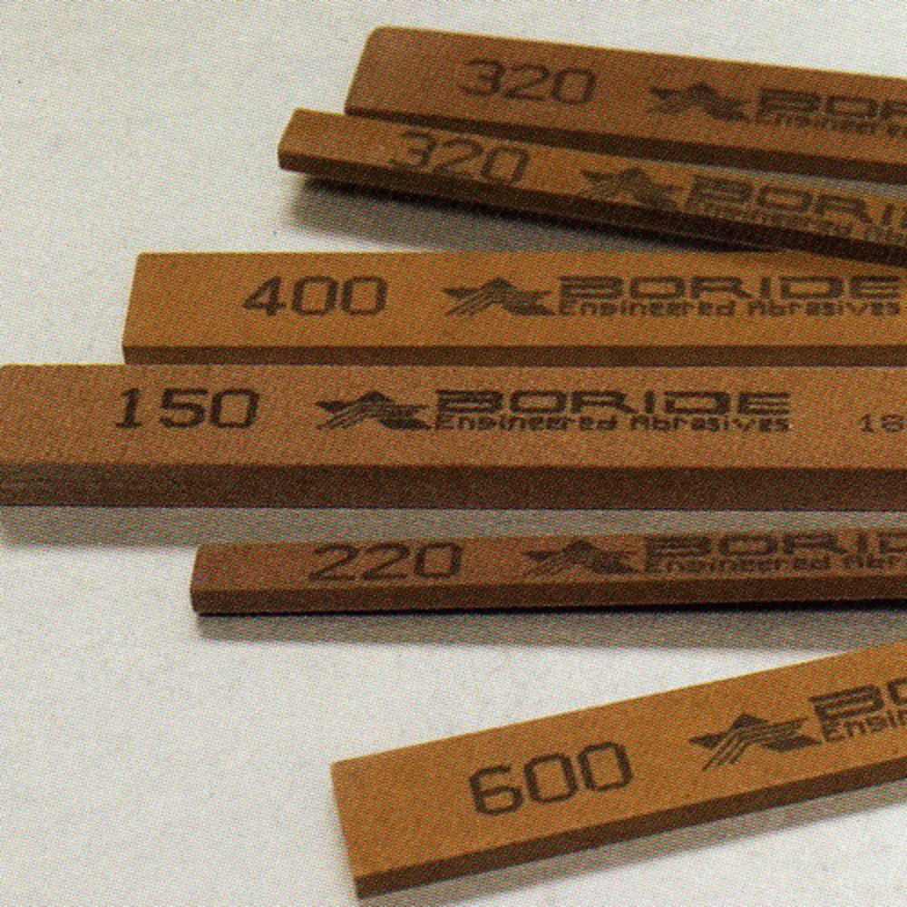 Combo 12pcs Đá đánh bóng Boride AS-9 kích thước 1/8 X 1/2 X 6 grit 320