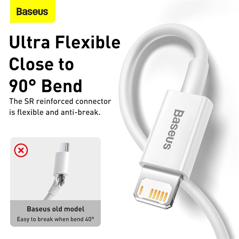Cáp sạc Ln Baseus Superior Series Fast Charging Data Cable cho iPhone/ iPad (2.4A, 480Mbps, Fast charge, ABS/ TPE Cable) (Hàng chính hãng)
