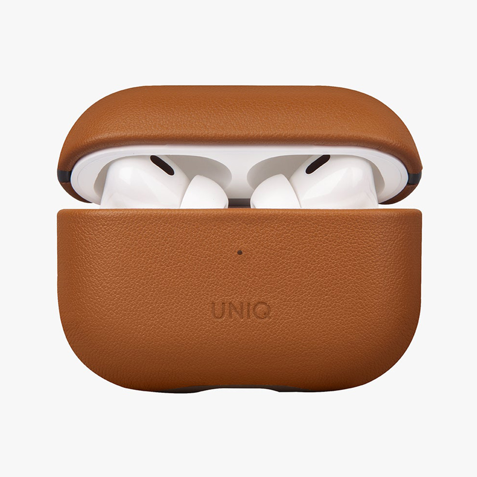 Bao Case Ốp Bảo Vệ UNIQ Terra Geguine Leather dành cho Airpods Pro 2 - Hàng Chính Hãng