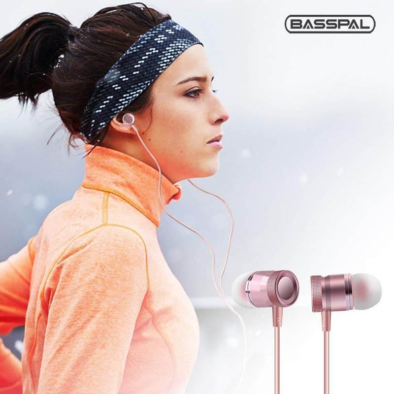 Tai Nghe Basspal Yx-06 Có Dây Làm Bằng Kim Loại Âm Trầm Sắc Nét Chống Tiếng Ồn