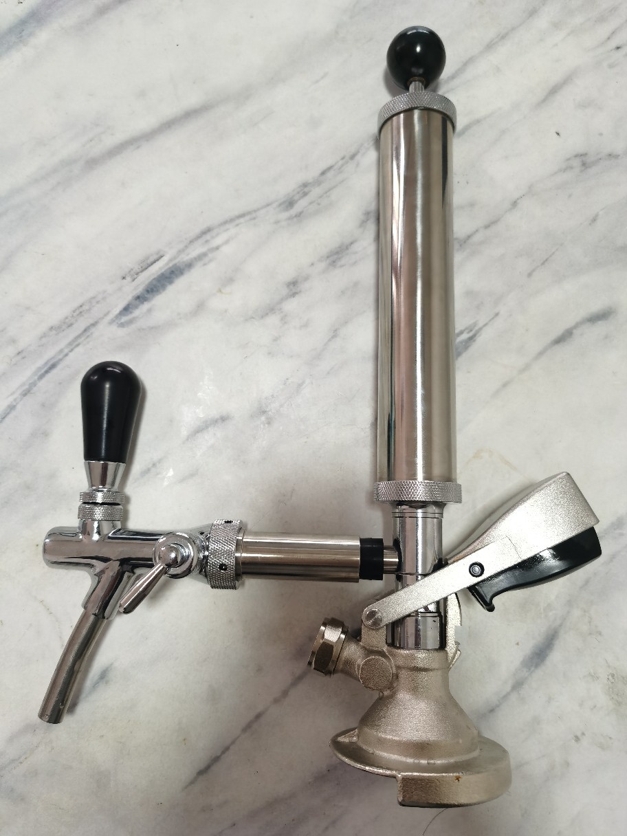 Vòi Rót Kèm Bơm Tăng Áp Gắn Keg Mini Type A - Inox 304 cao cấp