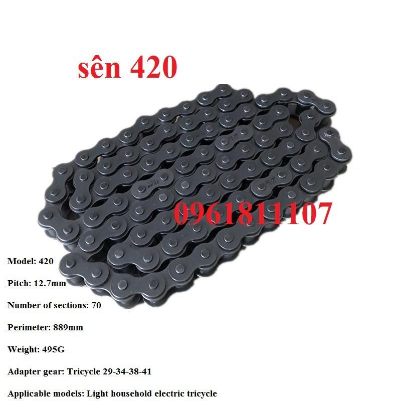 Sên 420 70 mắc chế xe đạp điện