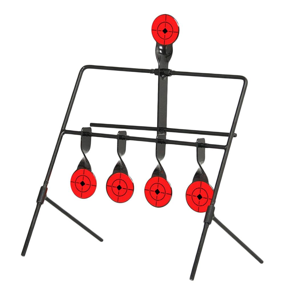 5 Targets Self Resetting Spinning  Target Metal Target Stand