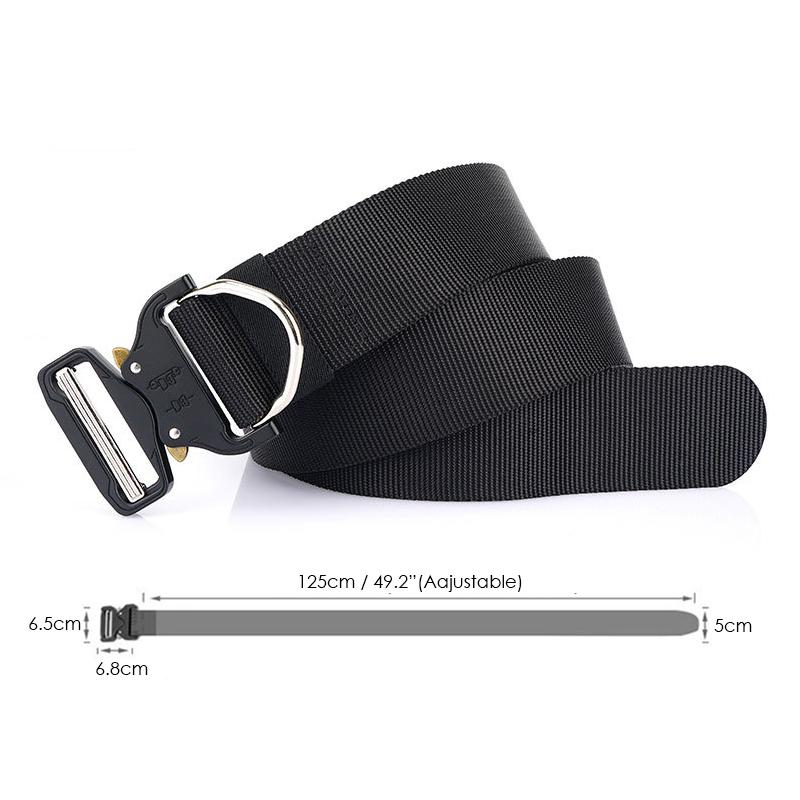 5Cm Chiến Thuật Thắt Lưng Da Nam Chống Gỉ Chốt Tháo Nhanh Quân Sự Đai Nylon Chắc Thật Nylon Ngoài Trời thể Thao Tác Phẩm Thắt Lưng