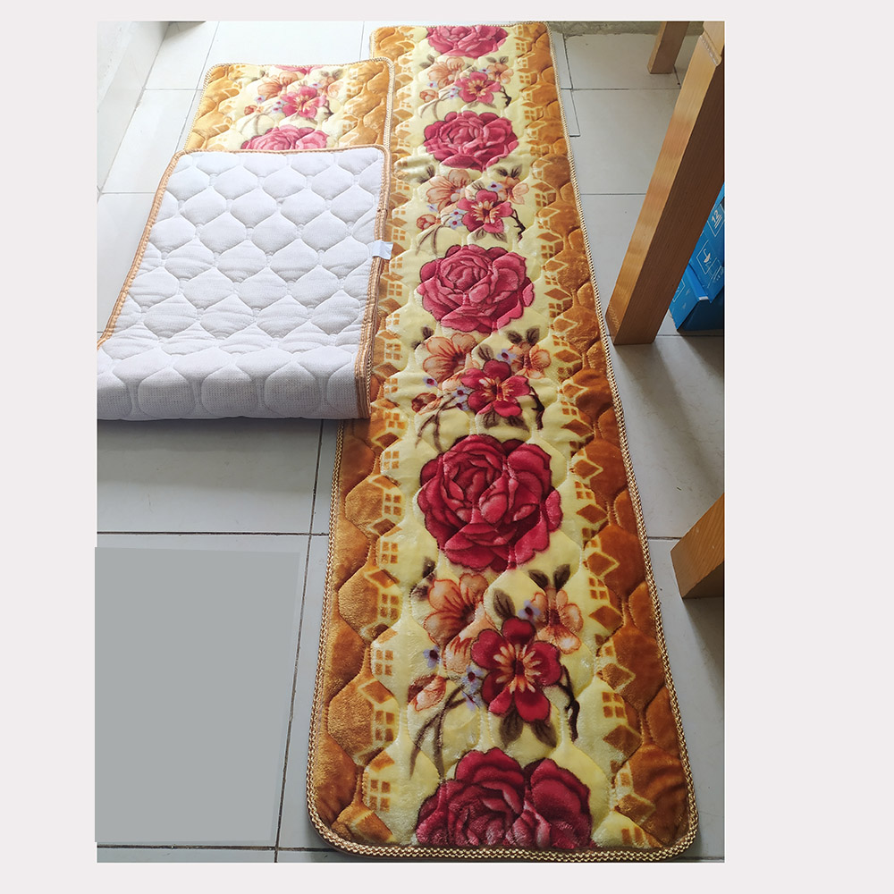 Bộ thảm lót ghế Trường kỷ lông nhung mượt, dày 2cm