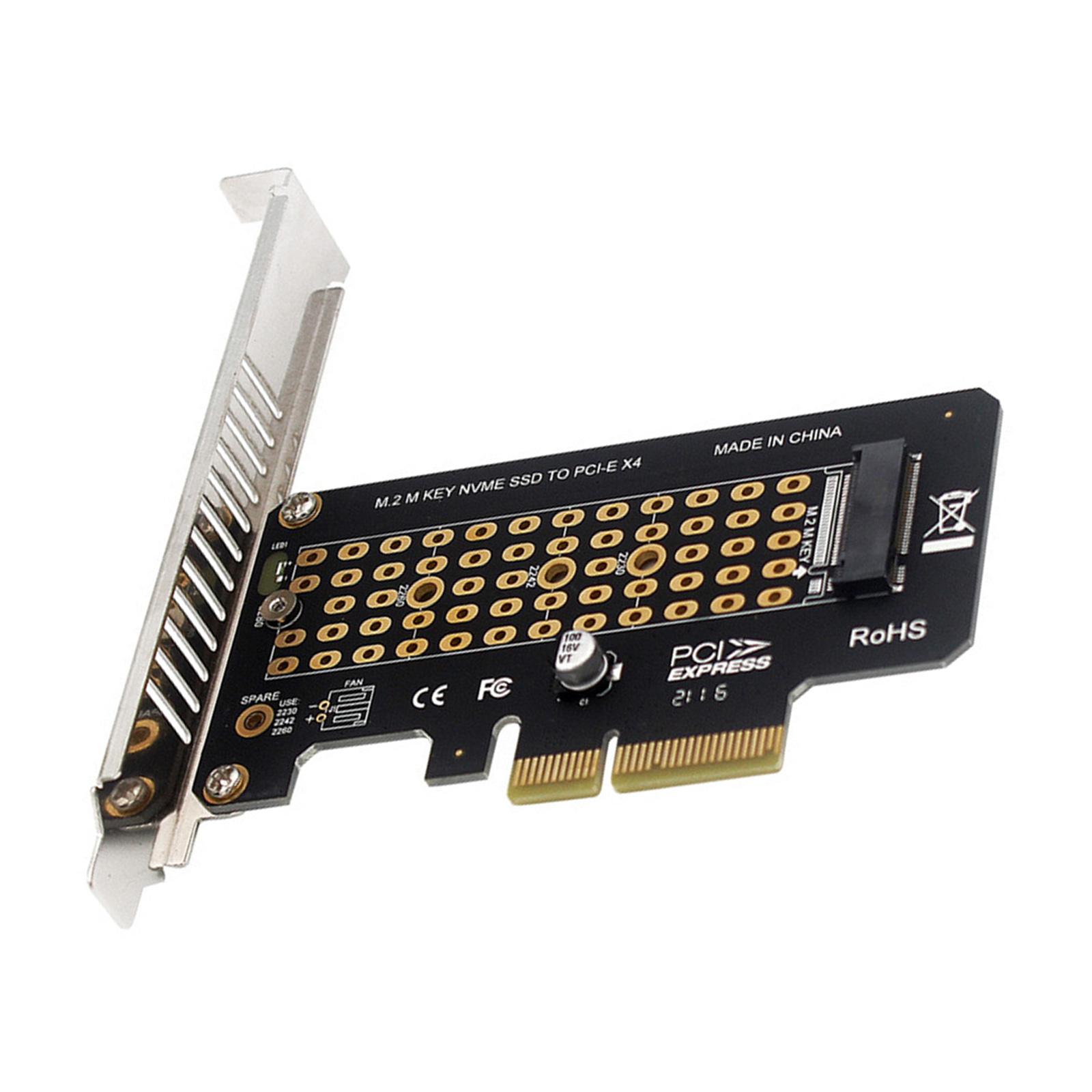 PCI-E Nvme Adapter M2 SATA PCI-E Card Support Mkey NVME SSD full height
