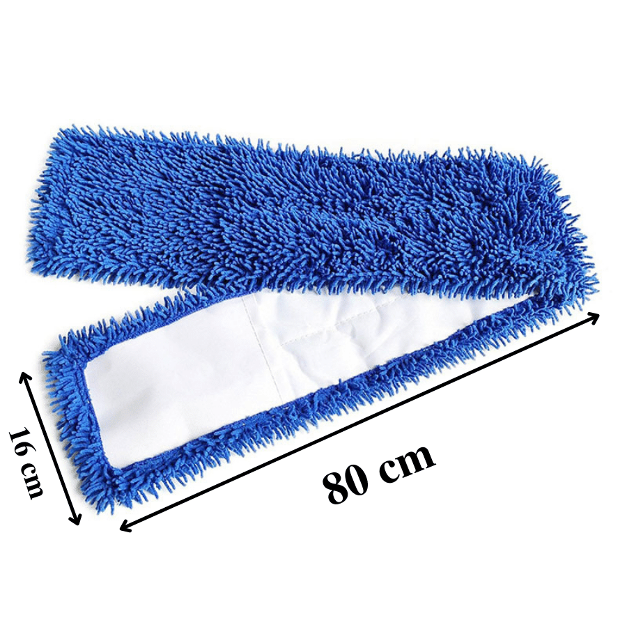 Bông lau nhà thay thế-Tấm lau san hô 80cm thay thế cho cây lau công nghiệp bông san hô sợi microfiber 360 siêu sạch siêu thấm hút