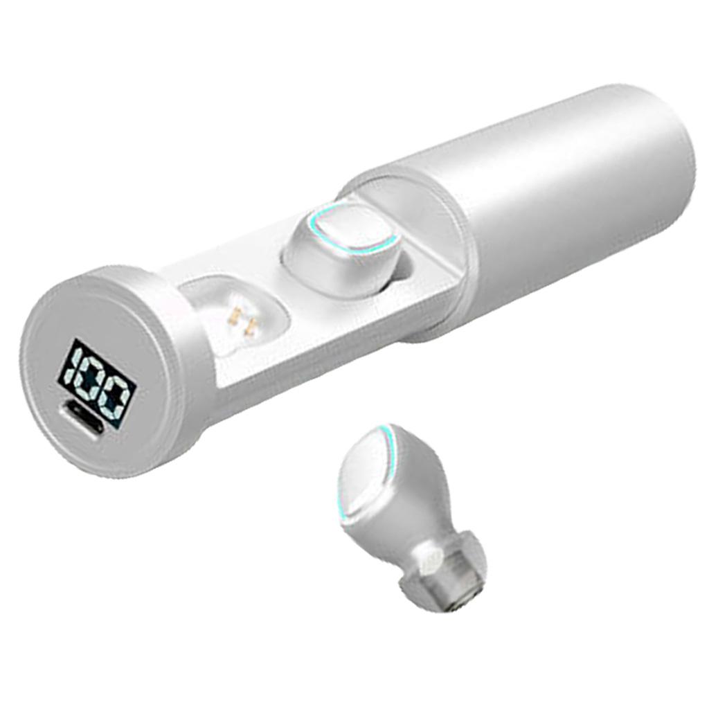 TWS Bluetooth Earbuds, True Wireless Stereo Bluetooth 5.0 Earphones with Charging Case, 30H Playtime Fingerprint Touch Control Deep Bass Headset