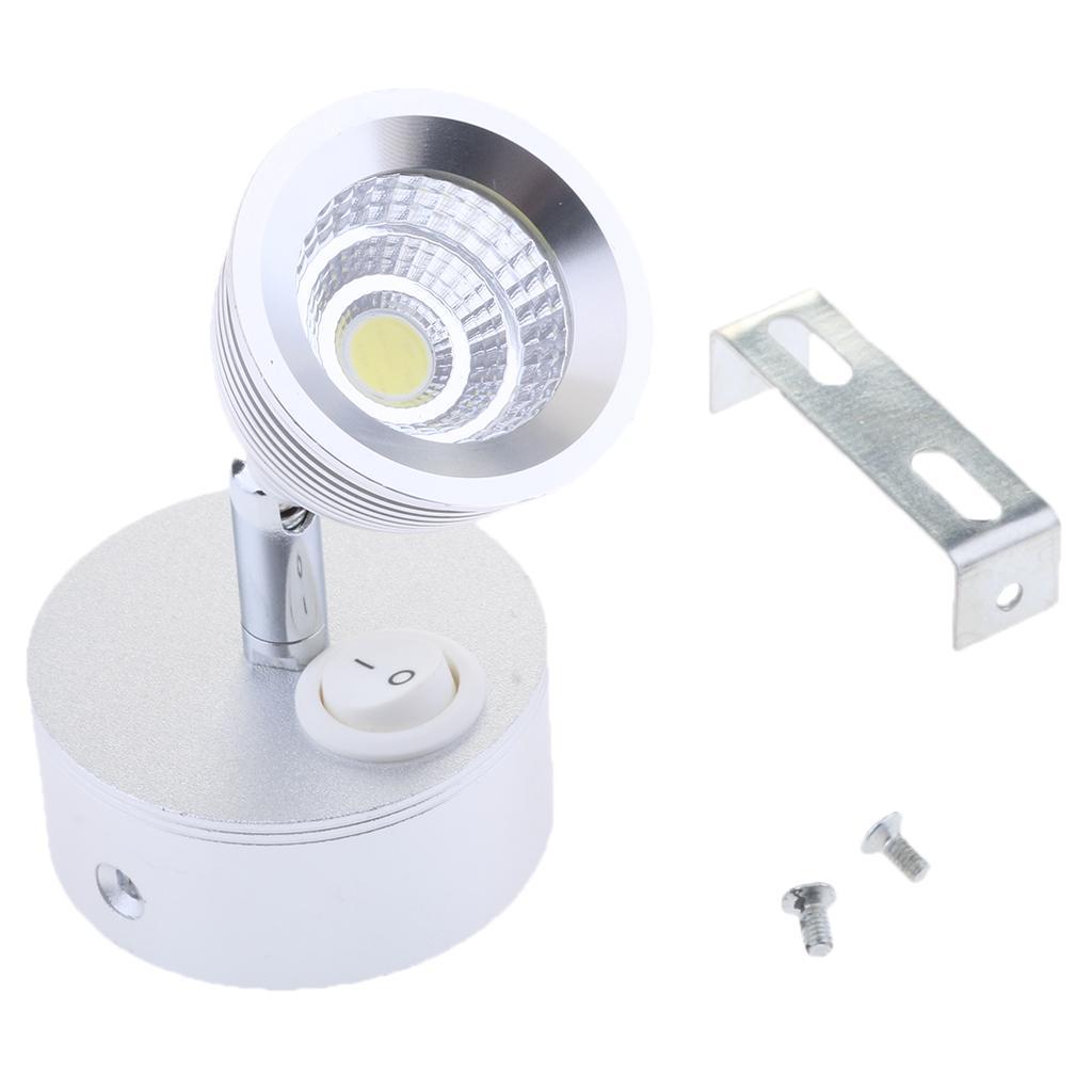 Boat 12V LED Reading Swivel Light 6000K Wall Mount for Marine Cabin RV