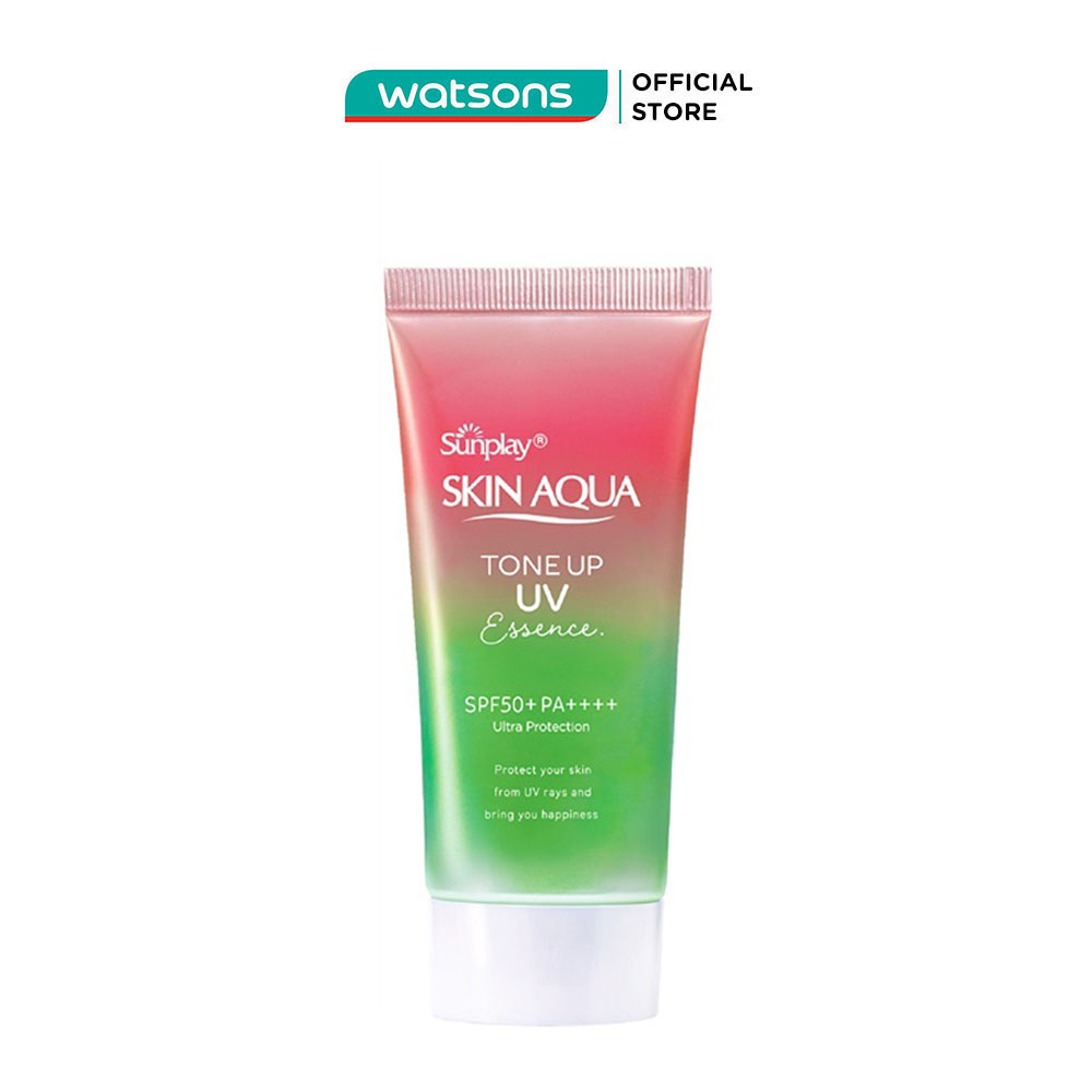 Tinh Chất Chống Nắng Sunplay Skin Aqua Tone Up UV Essence Happiness Aura Rose SPF50+ PA++++ 50g