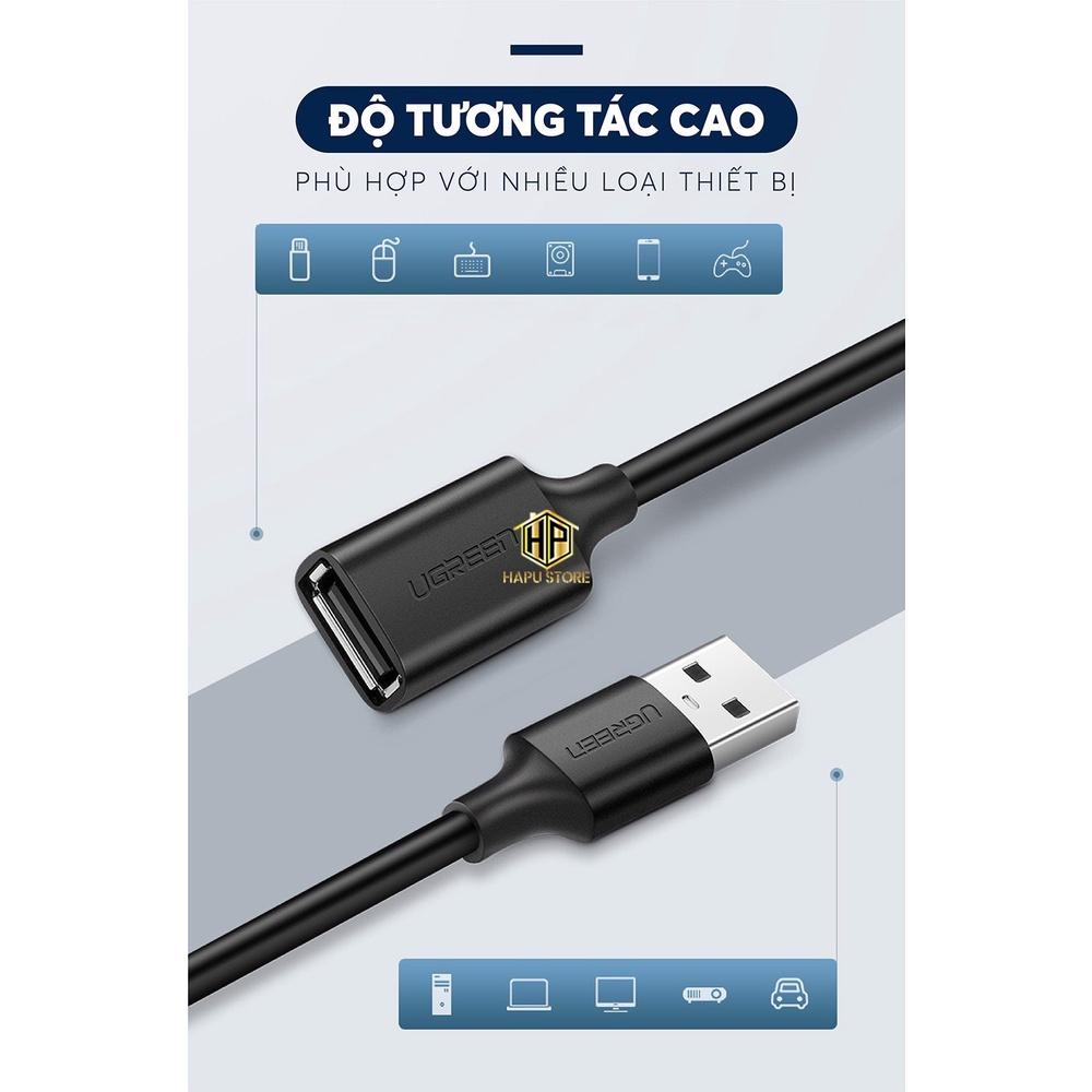 Cáp nối dài USB 2.0 cao cấp Ugreen 10313 10314 10315 10316 10317 10318 chính hãng - Hàng Chính Hãng