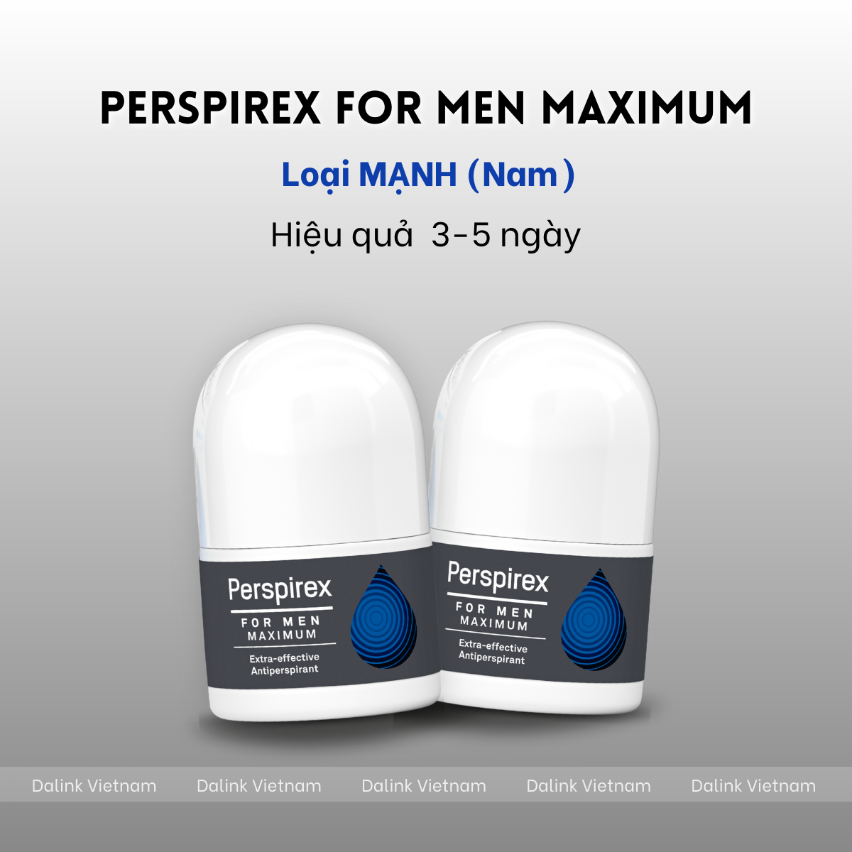 COMBO 2 LỌ Lăn khử mùi Perspirex Men Maximum loại mạnh dành cho nam 20ml