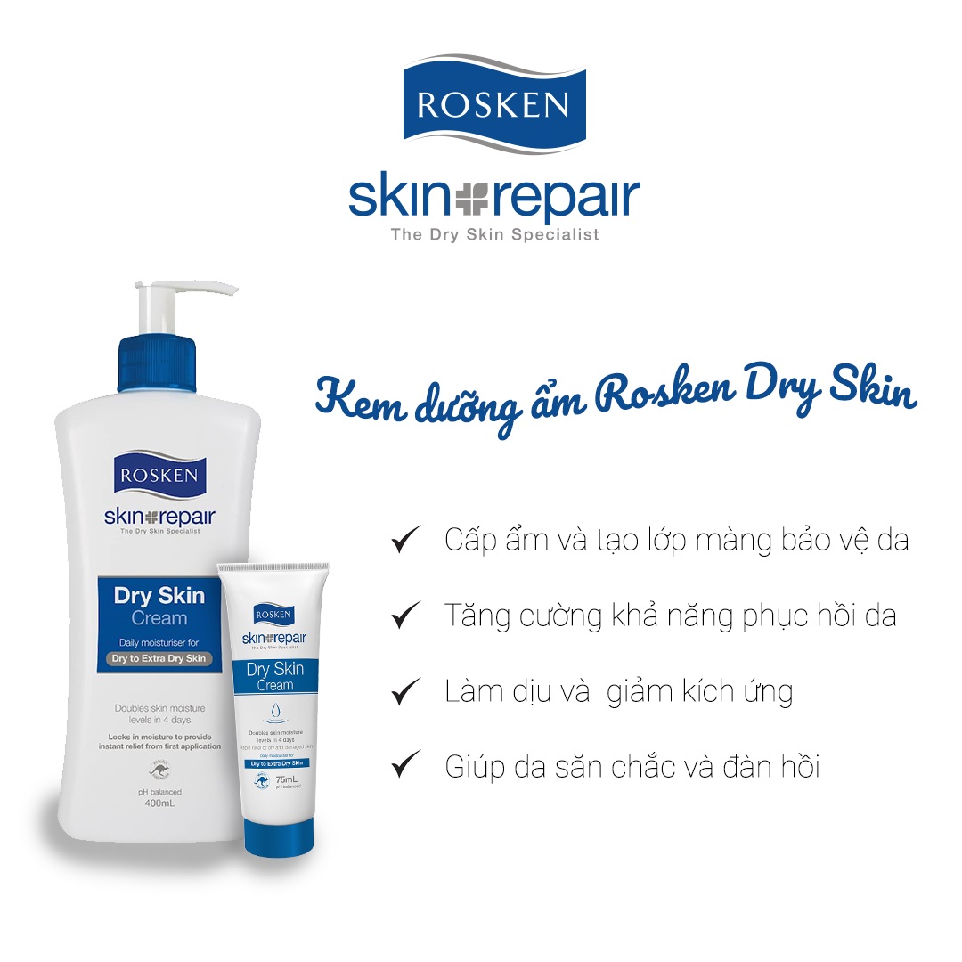 Kem dưỡng chăm sóc da khô Rosken Dry Skin Cream 75ml