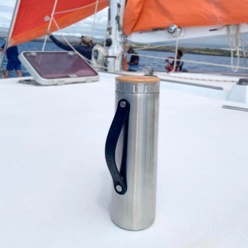 Bình giữ nhiệt Elemental Iconic màu bạc 590ml, giữ nhiệt vượt trội, inox 304, FDA Hoa Kì, An toàn sức khỏe, có lưới lọc