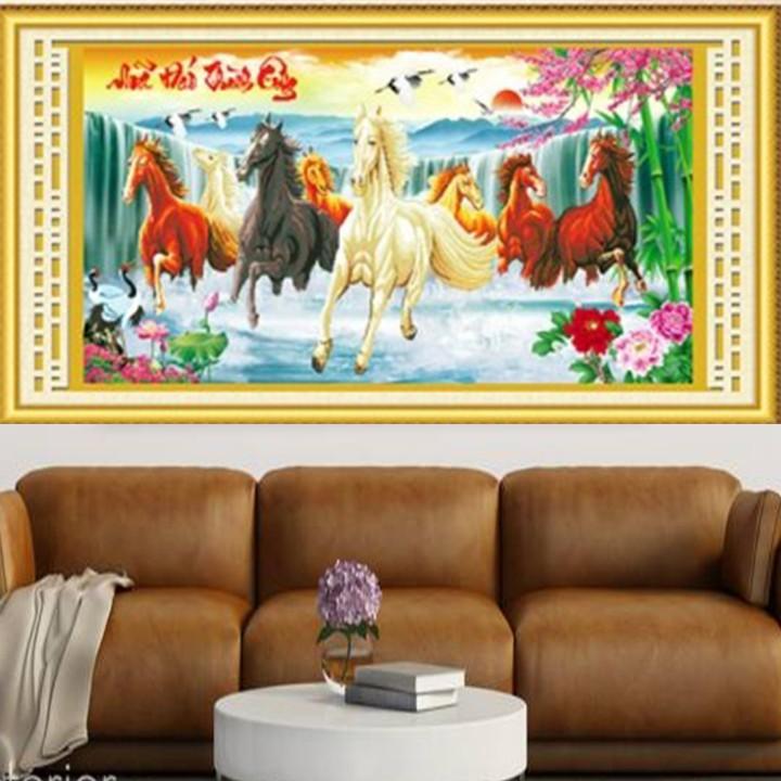 Tranh thêu mã đáo thành công 222936 - kích thước: 116 * 63cm.