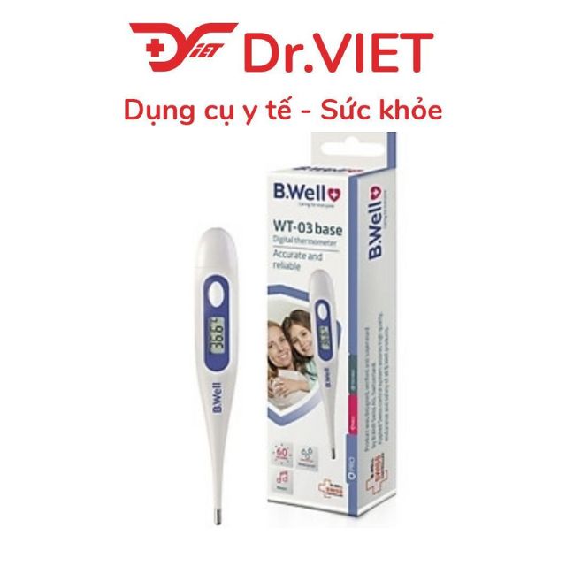 Nhiệt kế điện tử B.Well Swiss WT-03 Base