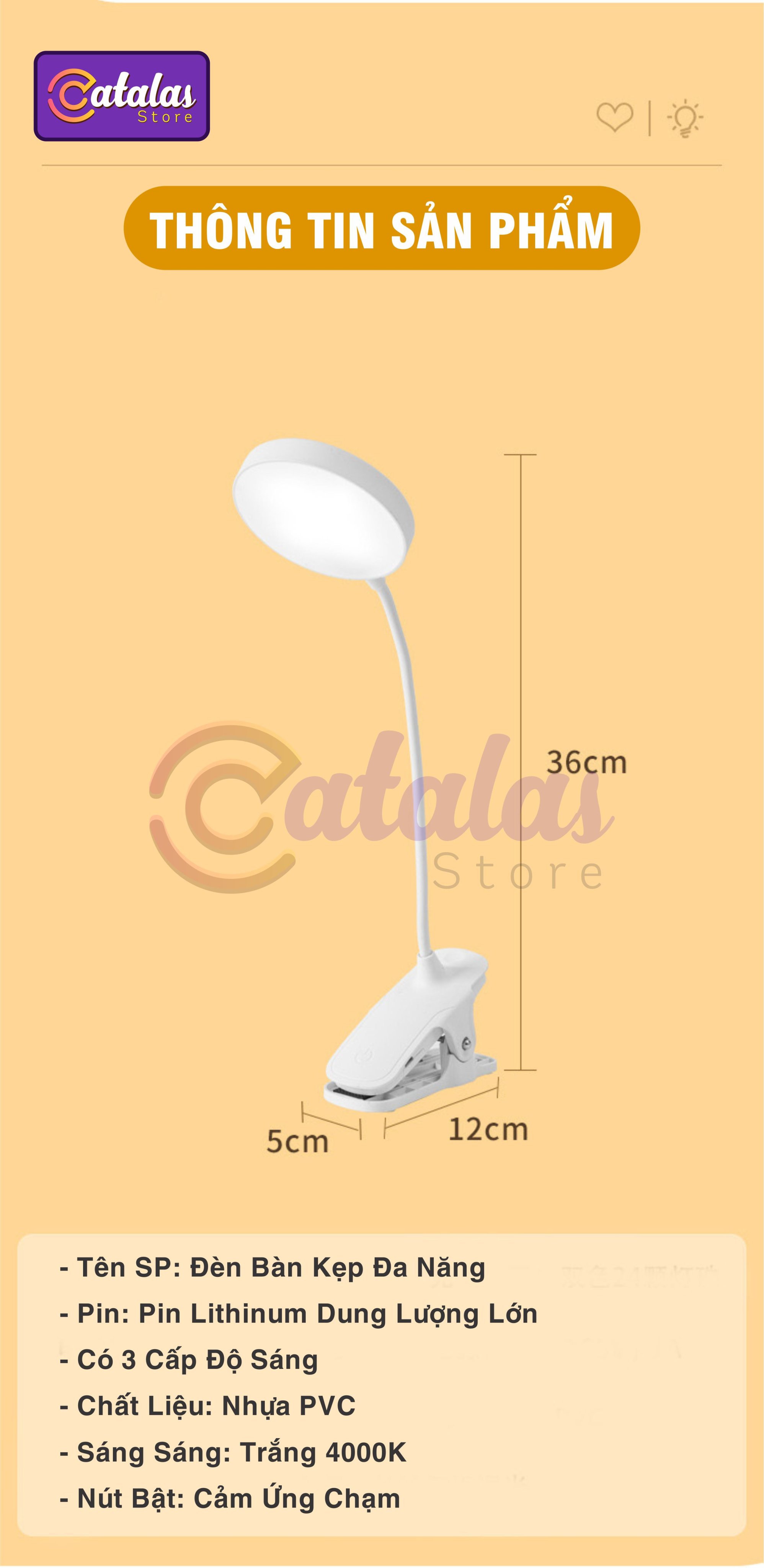 Đèn bàn học, đèn đọc sách K29, đèn làm việc, đèn kẹp chống cận thị, ba chế độ sáng bảo vệ mắt, có pin sạc USB