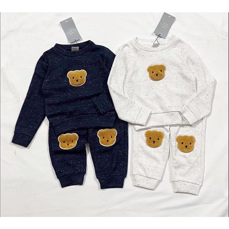 Bộ nỉ gấu xù cho bé trai bé gái