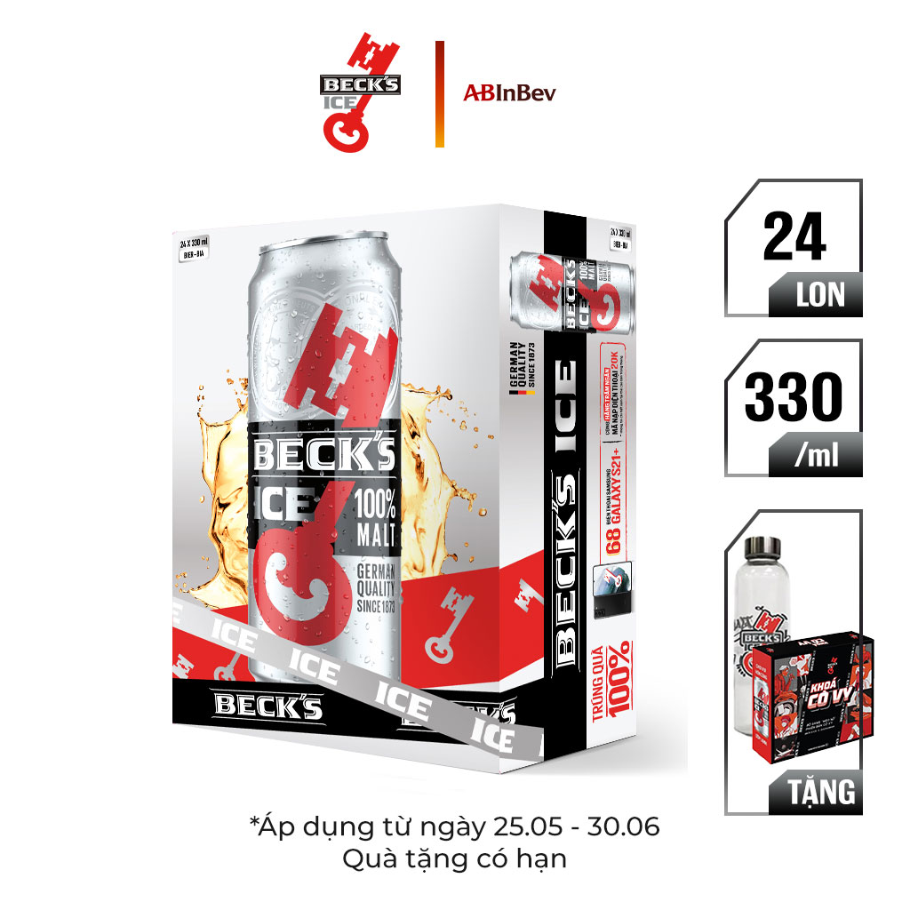 Thùng 24 Lon Bia Beck's Ice (330ml / Lon)