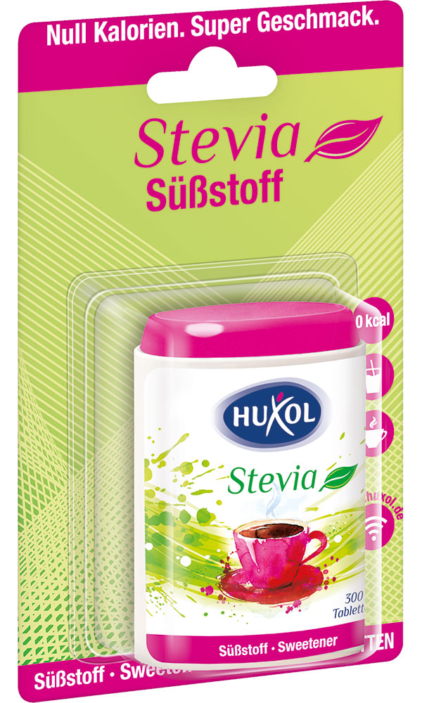 Đường Ăn Kiêng Huxol - Dòng Stevia Cỏ Ngọt (300 viên/ hộp) - Dành cho người tiểu đường, không calo, hỗ trợ người muốn giảm cân - Nhập khẩu từ Đức