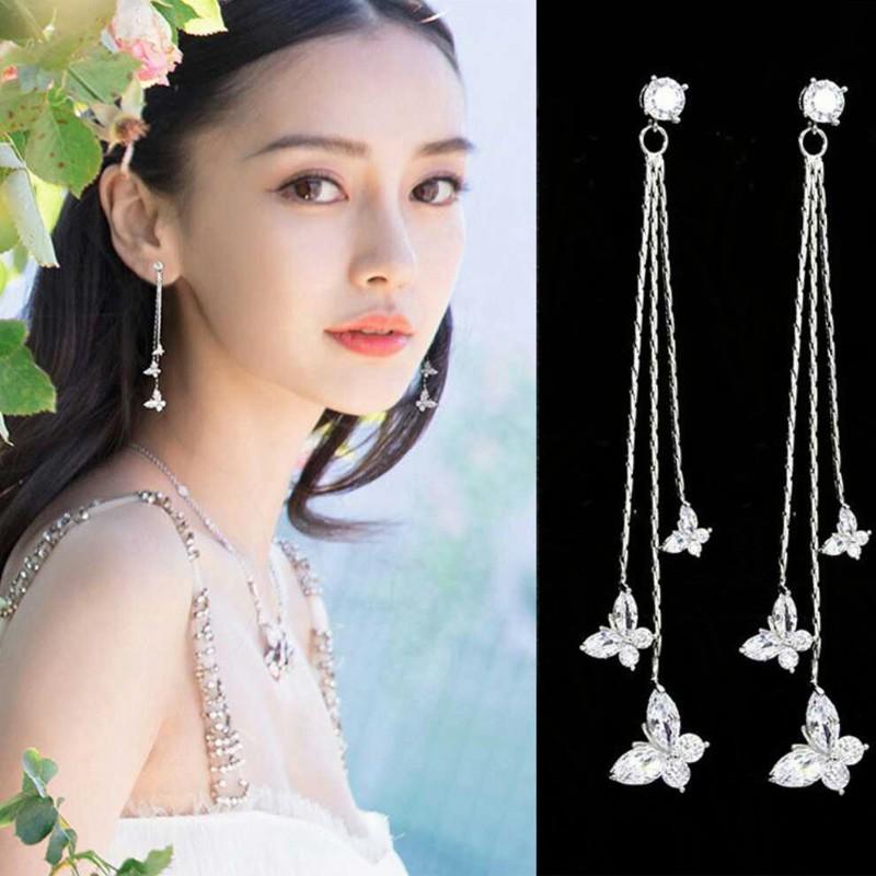 Khuyên tai nữ bạc cute