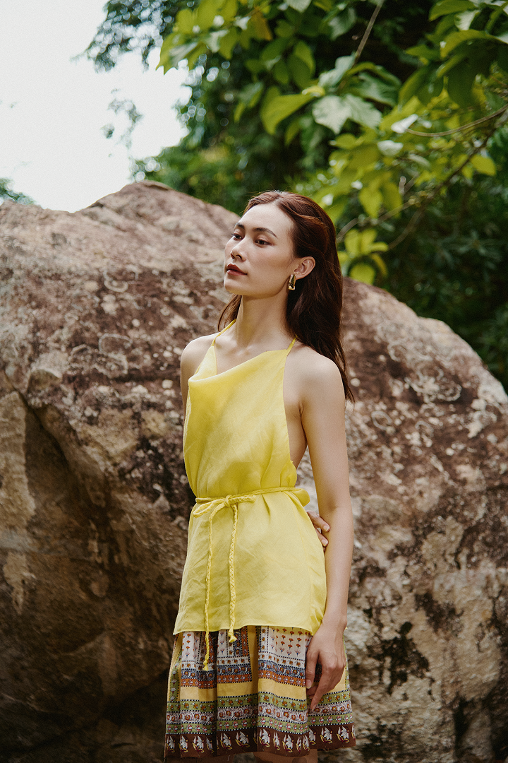Áo Yếm Linen Kim Tước TOP232 thời trang thiết kế Hity