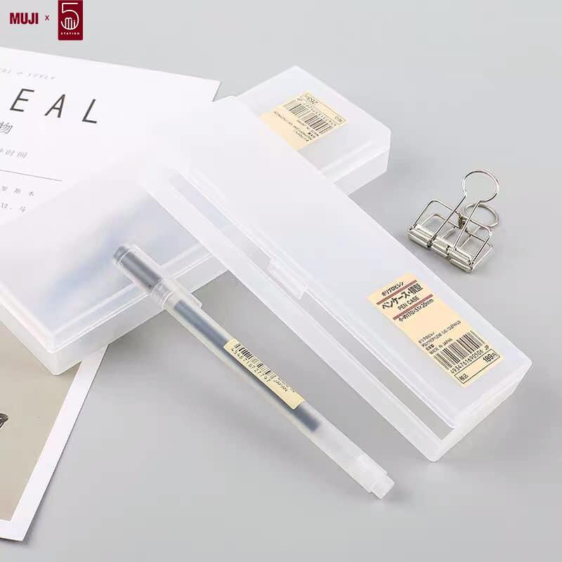 Hộp Bút Nhựa Muji - Hàng Chính Hãng