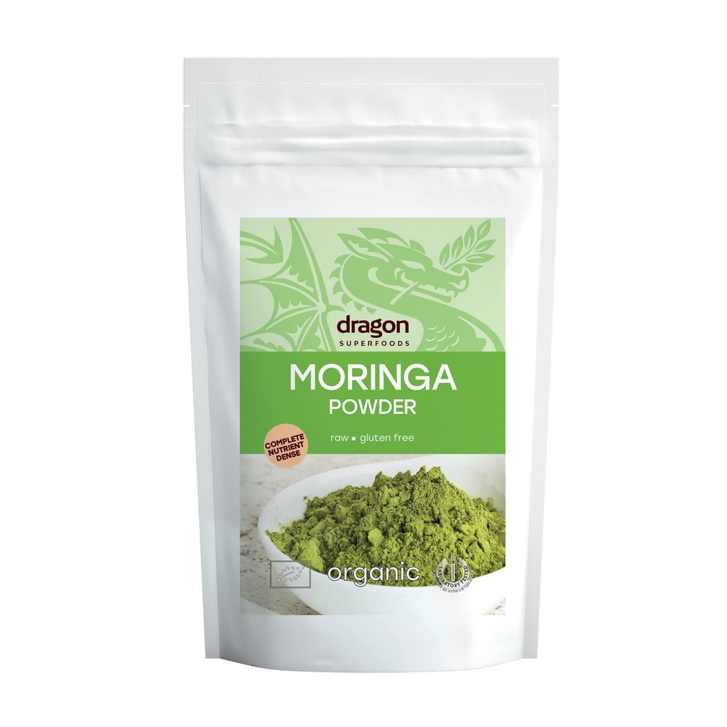 Bột rau chùm ngây hữu cơ Dragon Supperfoods 200gr Moringa powder Dragon Supperfoods 200gr