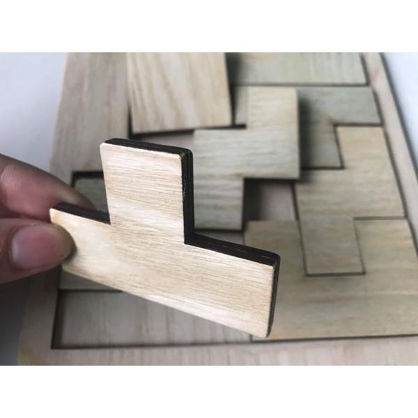 Đồ Chơi Giải Đố Xếp Hình Mê Cung Bằng Gỗ