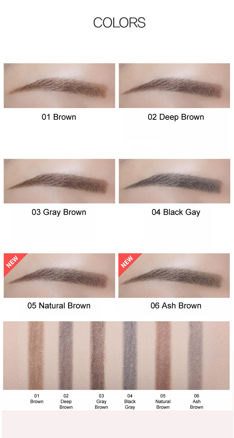 Chì Kẻ Mày Ngang 2 Đầu The Saem Saemmul Artlook Eyebrow  05 Natural Brown