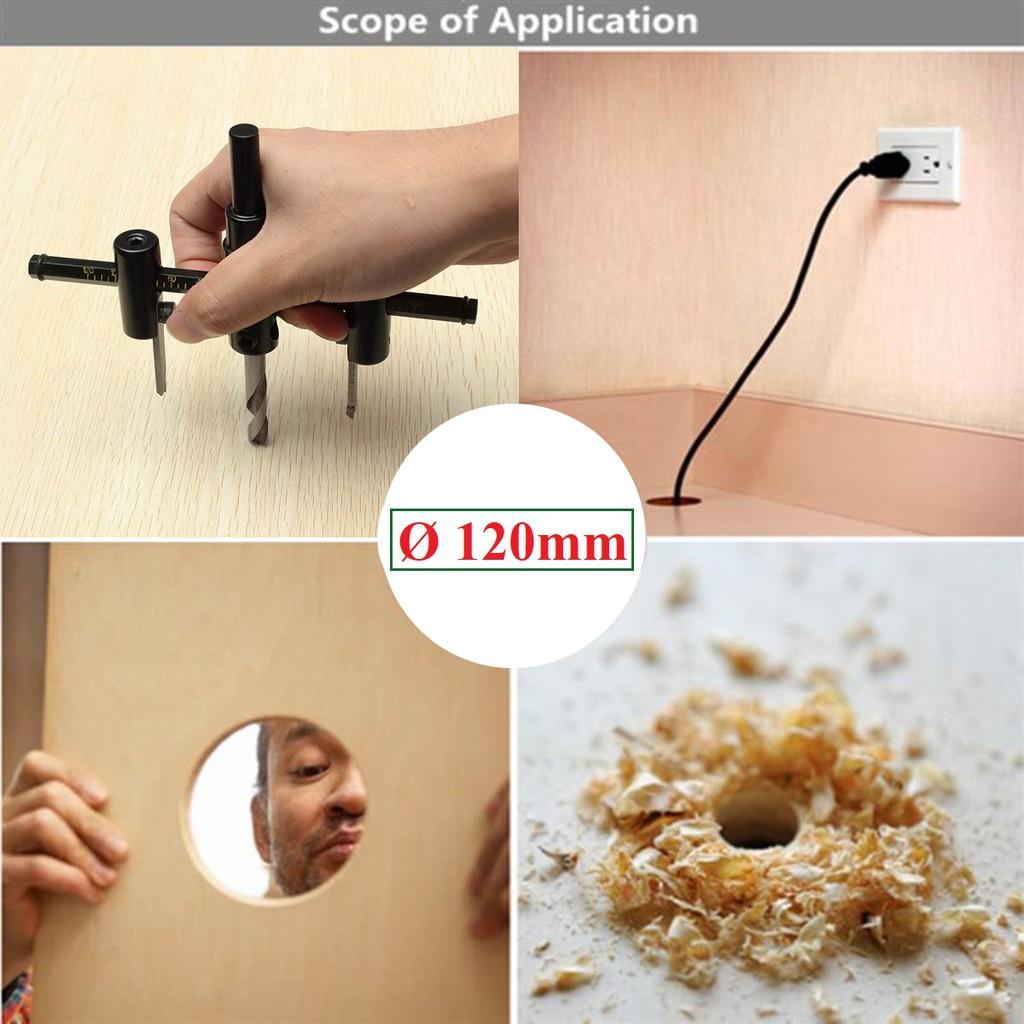 Mũi Khoan Khoét Lỗ Thùng Loa, Lỗ Đèn Thạch Cao Âm Trần 120mm 200mm 300mm