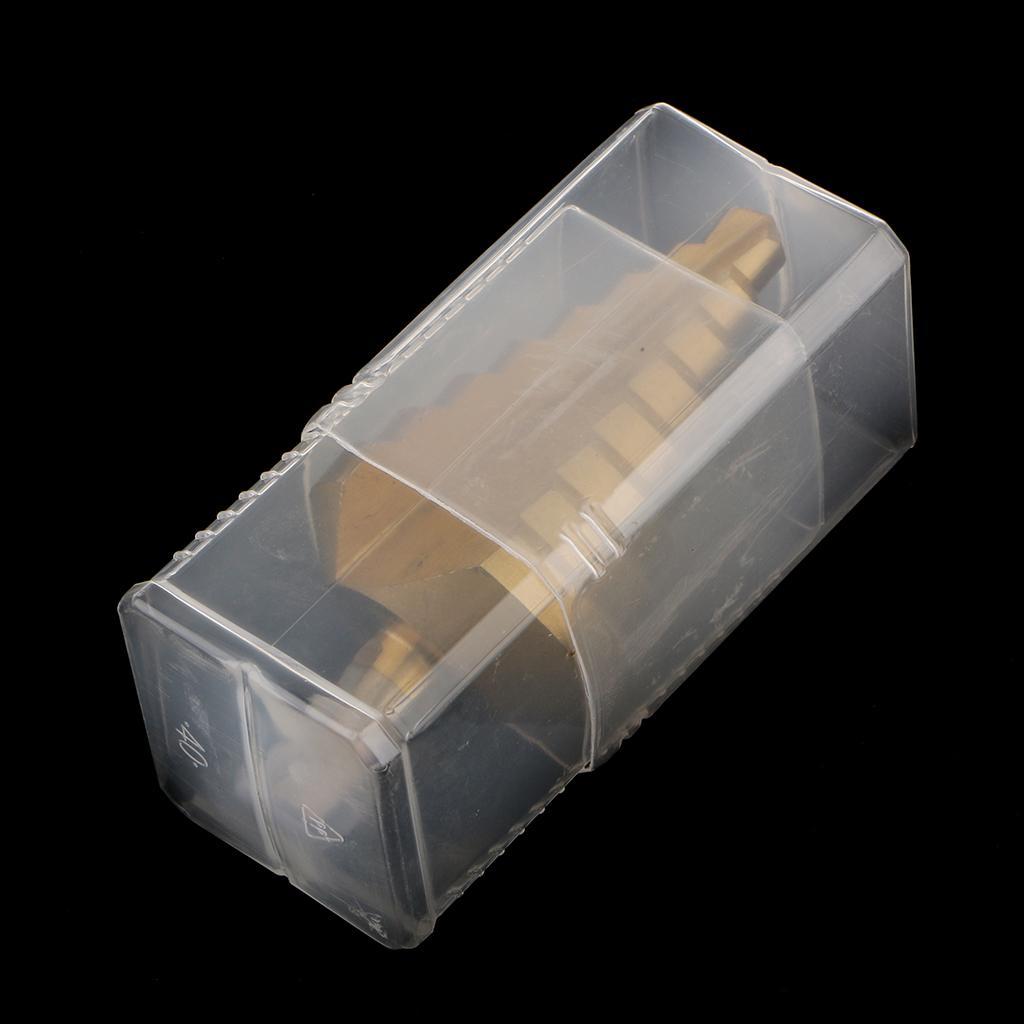 HSS Titanium Step Cone Drill Bit Hole Cutter 10mm-45mm HSS For Sheet Metal