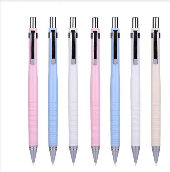 Combo 2 cây bút chì kim M&amp;G 0.5mm- vàng, xanh dương, hồng, trắng màu pastel nhẹ nhàng-AMP01103(giao màu ngẫu nhiên)