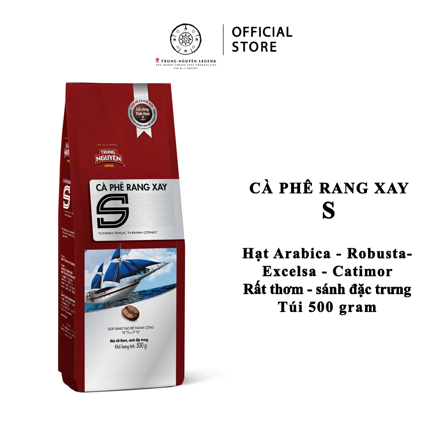 Trung Nguyên Legend - Cà phê rang xay S Chinh phục - Bịch 500gr