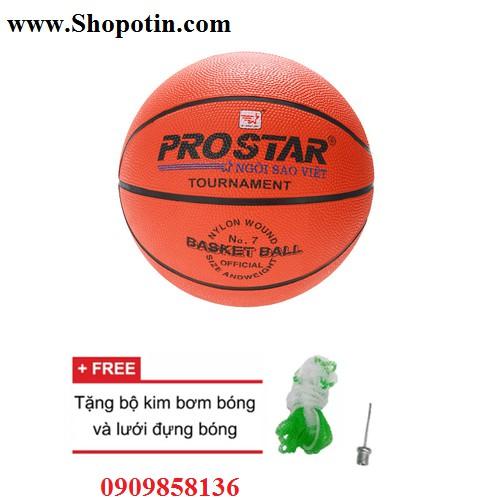 BÓNG RỔ SỐ 7 CAO CẤP PROSTAR - QUẢ BONG RO SO 7, tặng kèm túi đựng và kim bơm