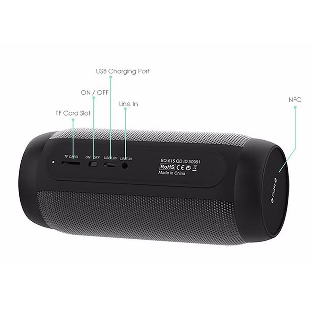 Wireless Portable Bluetooth Speaker with 6 Patterns Illuminated LED